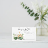 Foliage Safari Animaux Déchets Carte Raffle Insére (Debout devant)