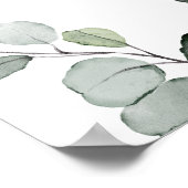 Foliage Safari Baby shower Welkomstteken Poster (Hoek)