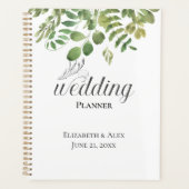 Foliage simple, Carnet Wedding planner (Devant)