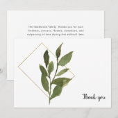 Foliage simple Merci blanc (Devant / Derrière)