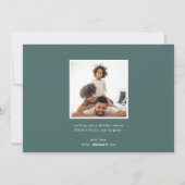 Foliage vintage | Carte photo de vacances (Dos)