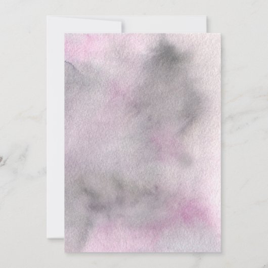 Foliage Weddenschap met fijne Waterverf Kaart (Achterkant)