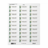 Foliage Wedding Return Address Labels (Full Sheet)