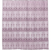 Folial rose rideau de douche (Devant)