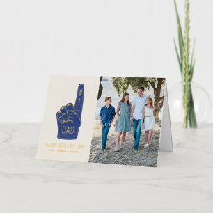 Folie #1 Pap Foam Finger Vaderdag Foto Card Folie Wenskaart