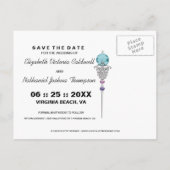 Folie à Chapeaux Carte de sauvegarde de date (Dos)