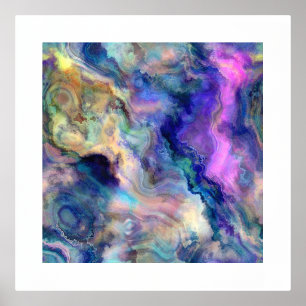 Folie abstracte kunstkleuren Afdrukken Folie Afdrukken