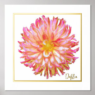 Folie Accent Dahlia Print Poster