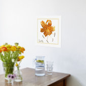 Folie Accent Tiger lily Print Poster (Laag (Keuken))