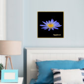 Folie Accent Water Lily Design Print Poster Art (Insitu (Slaapkamer))