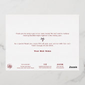 Folie accenten Silent Sterrennacht Holiday Kaart (Achterkant)