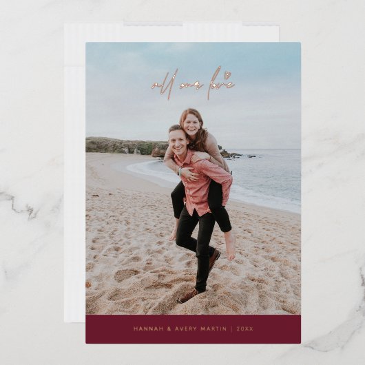 Folie Al onze Valentijnsdag Kaart van de Liefde -  (Envelop)