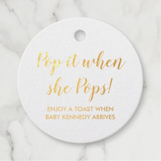 Folie-avor-tag Bedankjes Labels (Voorkant)