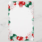 Folie Ballon Kerstbrief Sjabloon Briefpapier (Achterkant)