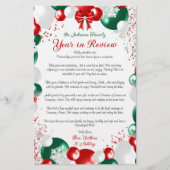 Folie Ballon Kerstbrief Sjabloon Briefpapier (Voorkant)