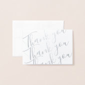 Folie Bedankt Opmerking Kaart (Voorkant met envelop)