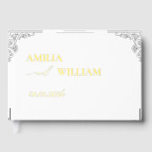 Folie bruiloft gastenboek – Elegant minimalistisch (Voorkant)