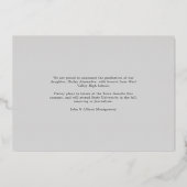 Folie Center Stripe | Aankondiging foto-Afstuderen (Achterkant)