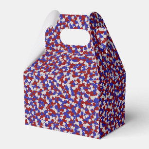 Folie Confetti Hart, patriottisch-FAVOR BOX, kabel Bedankdoosjes