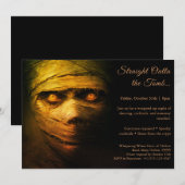 Folie de maman | Invitation du Costume d'Halloween (Devant / Derrière)