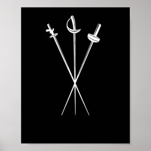 folie epee saber swords fencing sword poster