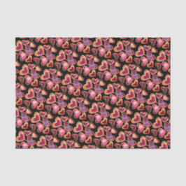  Folie getextureerde stapel dubbelharige lipoppen Tissuepapier