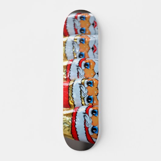 Folie gevlekte kerstkaart skateboard (Voorkant)