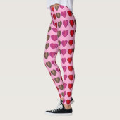 Folie Gewikkeld Snoep Harten Valentijnsdag Leggings (Links)