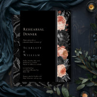 FOLIE Gotische Vintage Zwart Blush Huwelijksrepeti