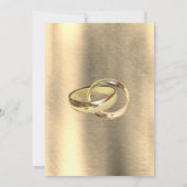 Folie-Goud-Zilver-Messing Vintage Bruiloft Kaart (Achterkant)