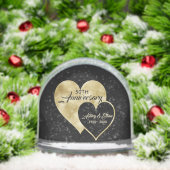 Folie Gouden Hart 50ste Jubileum Sneeuwbol (Kerstmis)