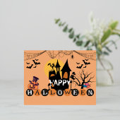 Folie Happy Halloween Post Kaart (Staand Voorkant)