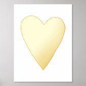 Folie Hart Valentijnsdag Art Print Poster (Voorkant)