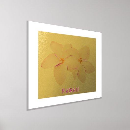 Folie Hawaii Plumeria Flower Print (Laagn)