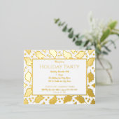 Folie Holly ingelijste feestdag Briefkaart uitnodi (Staand Voorkant)