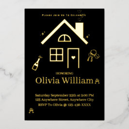Folie Housewarming Party Invitation Kaart