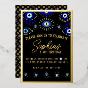 Folie Invitation - Evil Eye Feestdagenkaart