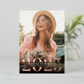 Folie jaar | Aankondiging Afstuderen verticale fot (Staand Voorkant)