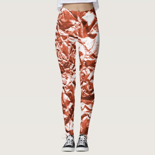 Folie koper leggings (Voorkant)