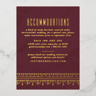 Folie Lijst Kaart accommodatie - maroon