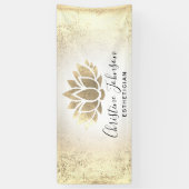 folie lotus | schoonheidsdeskundige spandoek (Verticaal)