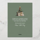 Folie Merry & Bright Dogs Kerst Kaart (Achterkant)