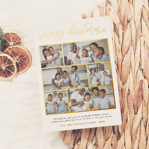 Folie met kerstcadeautjes 6 Foto Holiday Folie Feestdagenkaart