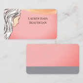 Folie Metal Black Gold Salon Hair Visitekaartjes (Voorkant / Achterkant)