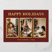 FOLIE Minimalistische Classic Feestdagen Rood Drie (Voorkant)