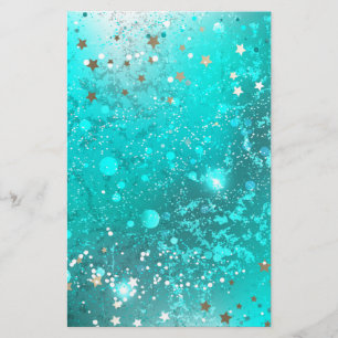 Folie Mint Turquoise Achtergrond Briefpapier