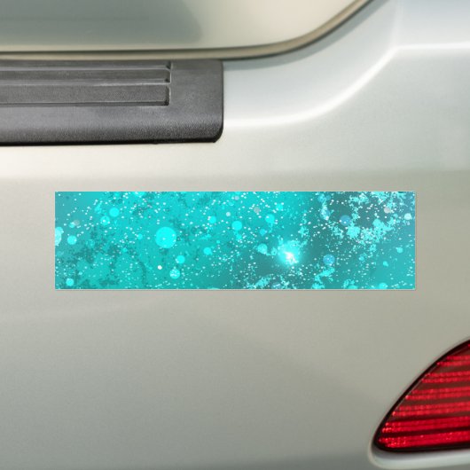 Folie Mint Turquoise Achtergrond Bumpersticker (Op auto)