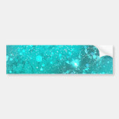 Folie Mint Turquoise Achtergrond Bumpersticker (Voorkant)