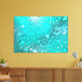 Folie Mint Turquoise Achtergrond Canvas Afdruk (Insitu (Woonkamer))