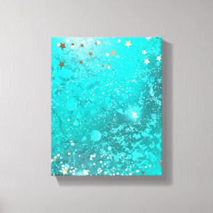Folie Mint Turquoise Achtergrond Canvas Afdruk